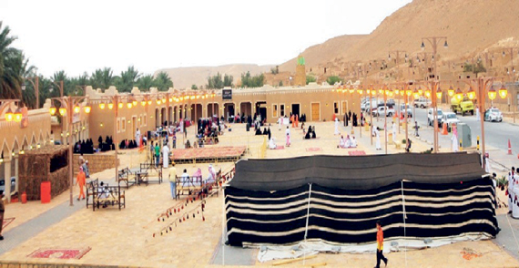 إقبال على القرى التراثية في منطقة الرياض خلال إجازة منتصف العام الدراسي