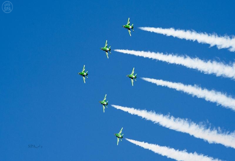 قصة مصورة : الصقور السعودية ترسم لوحة إبداعية في سماء حائل