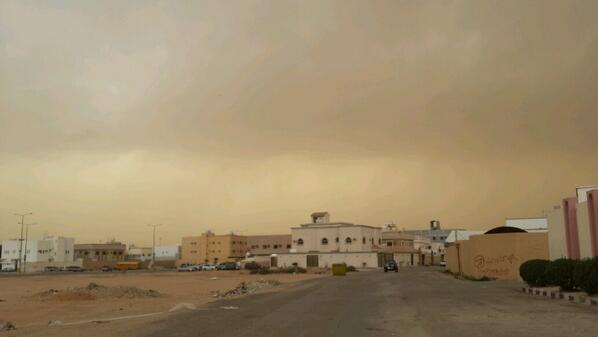 تواصل هطول الأمطار على مدينة الرياض