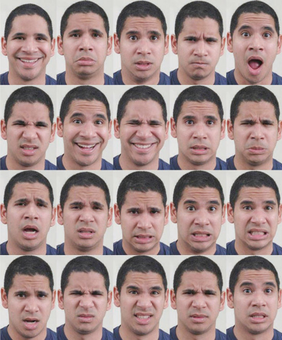 عواطف عضلات الوجه .. الحالة النفسية 20 شكلا