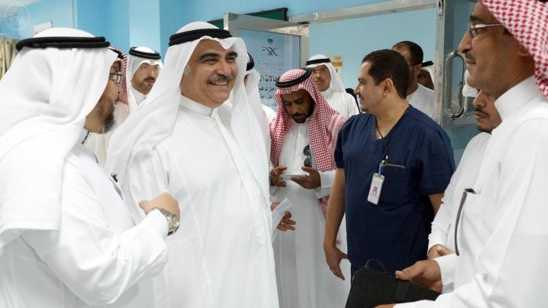 وزير الصحة يتفقد مستشفيي أحد والملك فهد  في المدينة المنورة