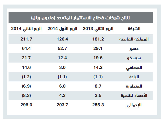 قطاع الاستثمار المتعدد يحقق أعلى أرباح ربعية منذ 6 سنوات