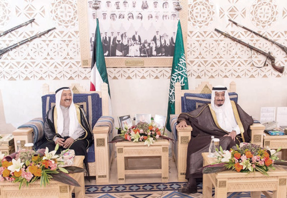 الملك يتلقى برقية شكر من أمير الكويت .. علاقاتنا حميمة