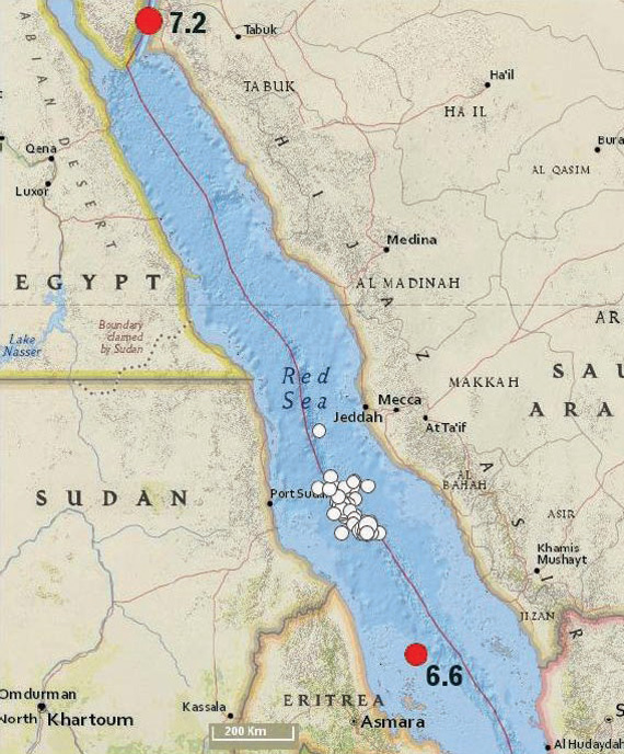 «المساحة الجيولوجية» : 178 هزة أرضية تضرب غرب جدة خلال عام