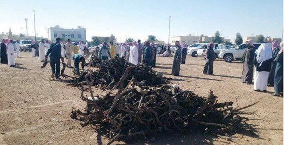 4 جهات حكومية تصادر سيارات
الحطب في رفحاء