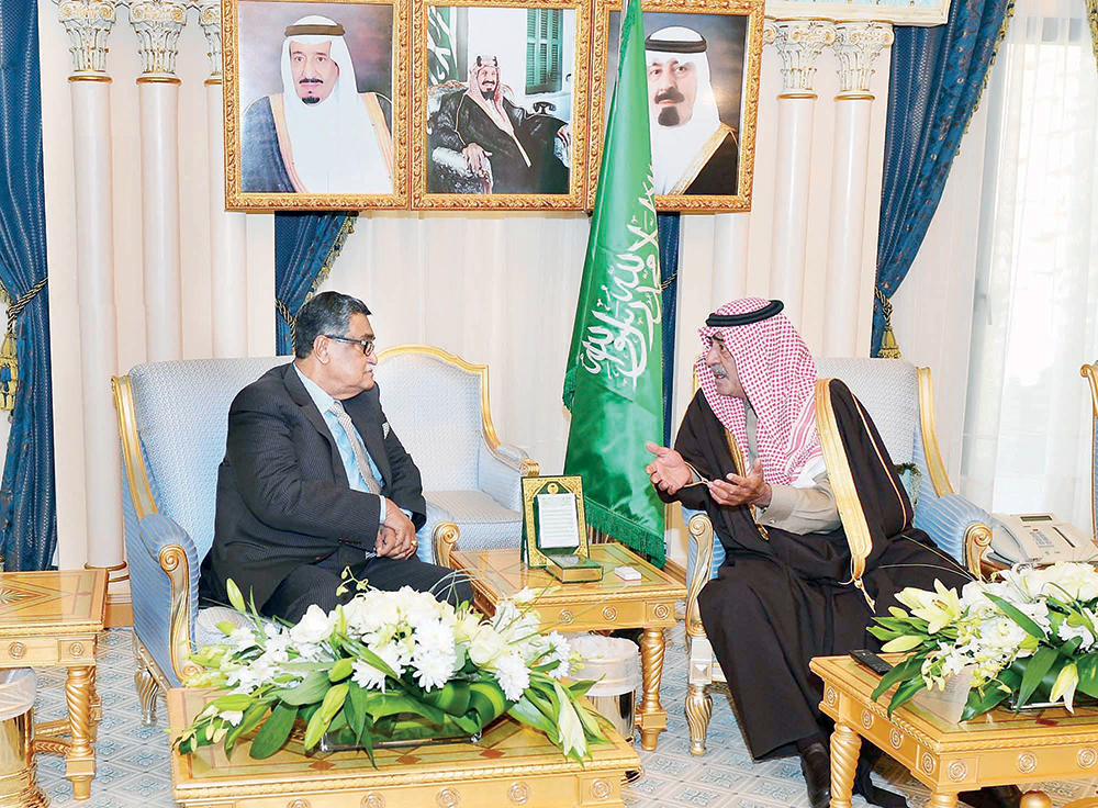 ولي ولي العهد ومسؤول بنجلادشي يستعرضان موضوعات مشتركة