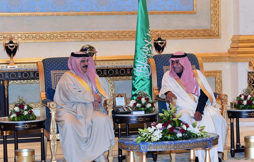 ملك مملكة البحرين يغادر الرياض