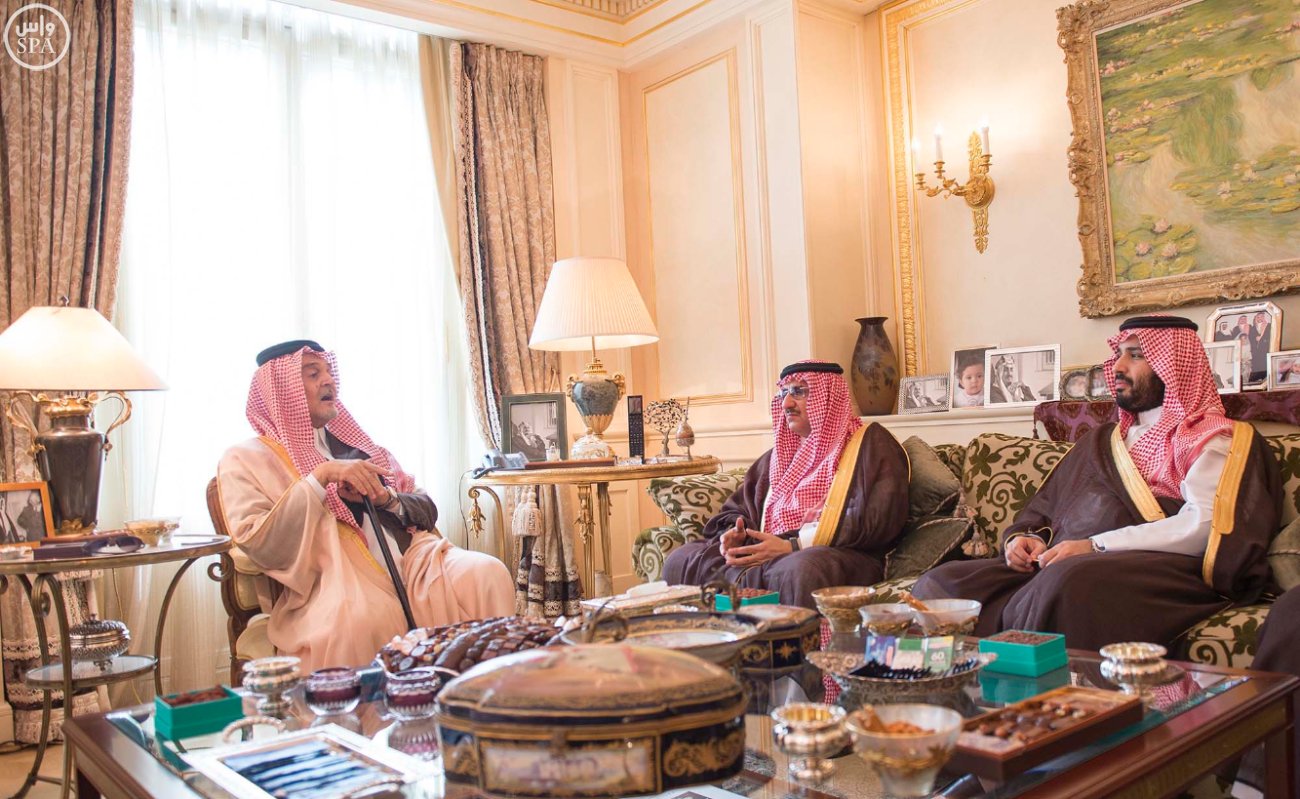الأمير سعود الفيصل يستقبل ولي العهد وولي ولي العهد