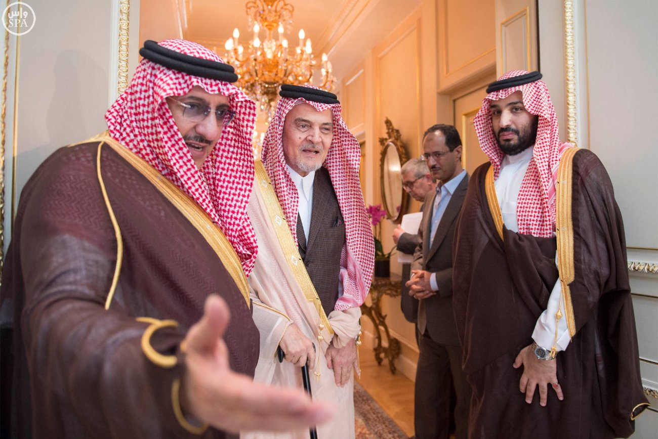 الأمير سعود الفيصل يستقبل ولي العهد وولي ولي العهد