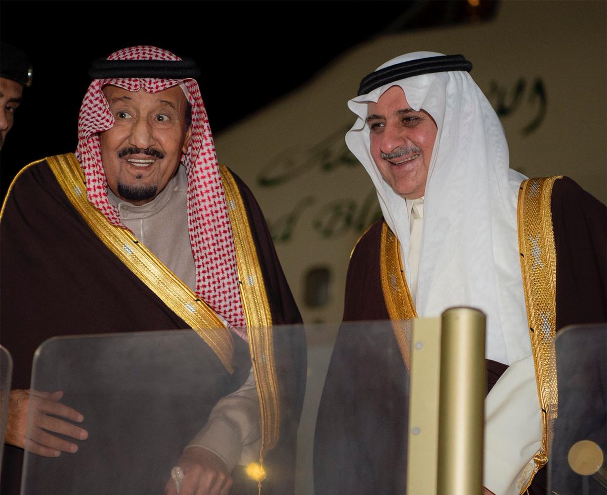 خادم الحرمين الشريفين يصل إلى منطقة تبوك