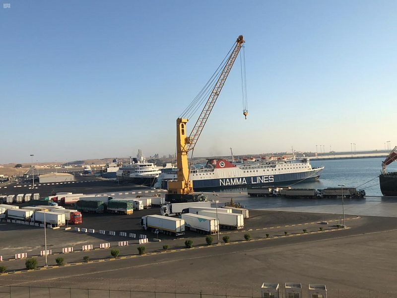 ميناء ضبا يسجل دخول أكثر من 150 سفينة تجارية خلال شهر يناير