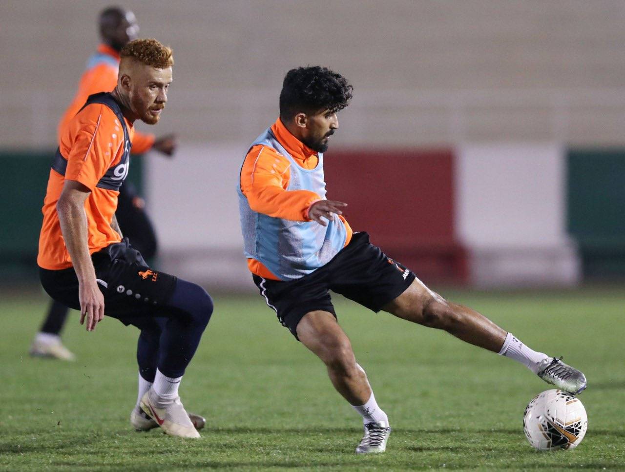 الكويكبي خلال تدريب الاتفاق.