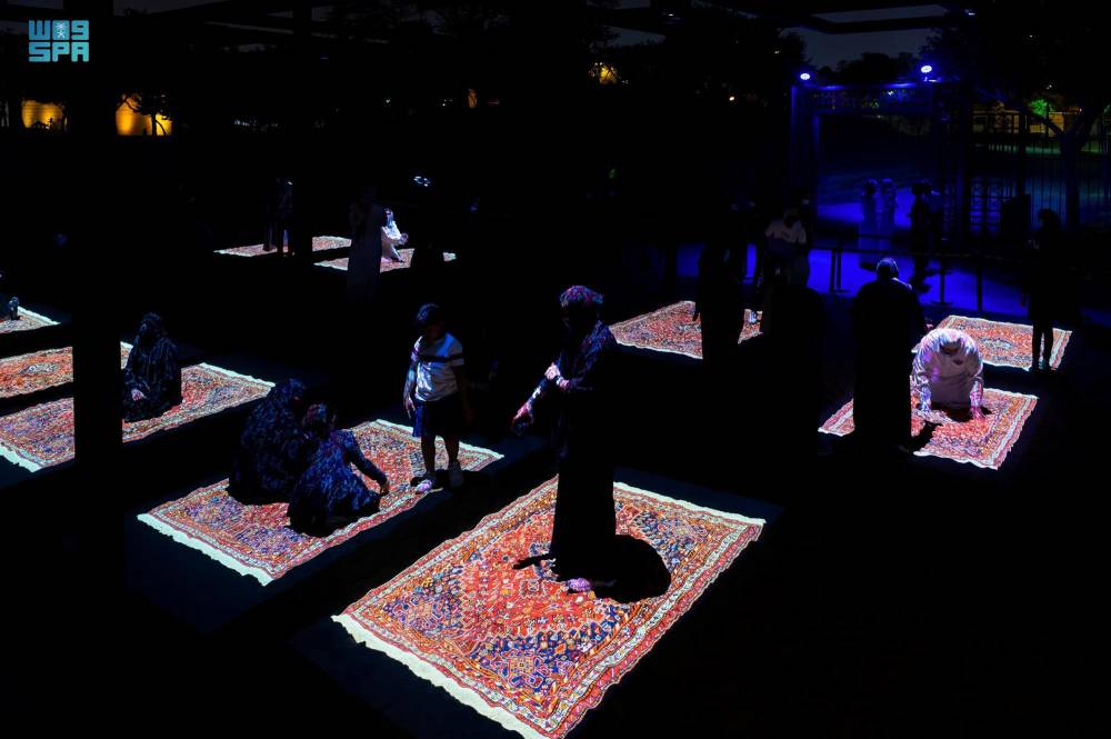 احتفالية "نور الرياض" أولى مبادرات برنامج "الرياض آرت". "واس"