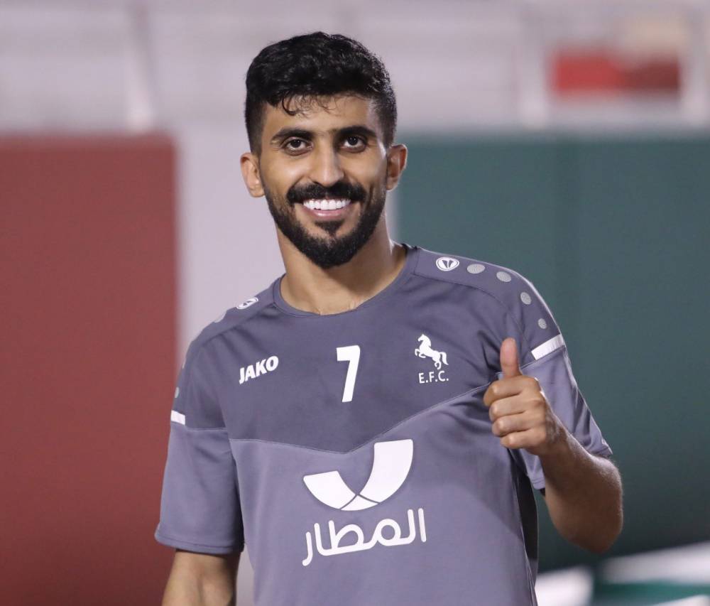 الكويكبي خلال تدريبات الاتفاق.