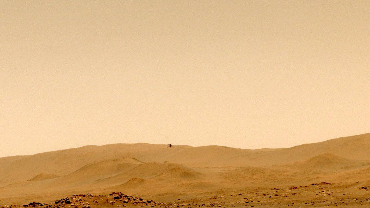 صورة جديدة لكوكب المريخ التقطتها طائرة "ناسا". "إ.ب.أ"
