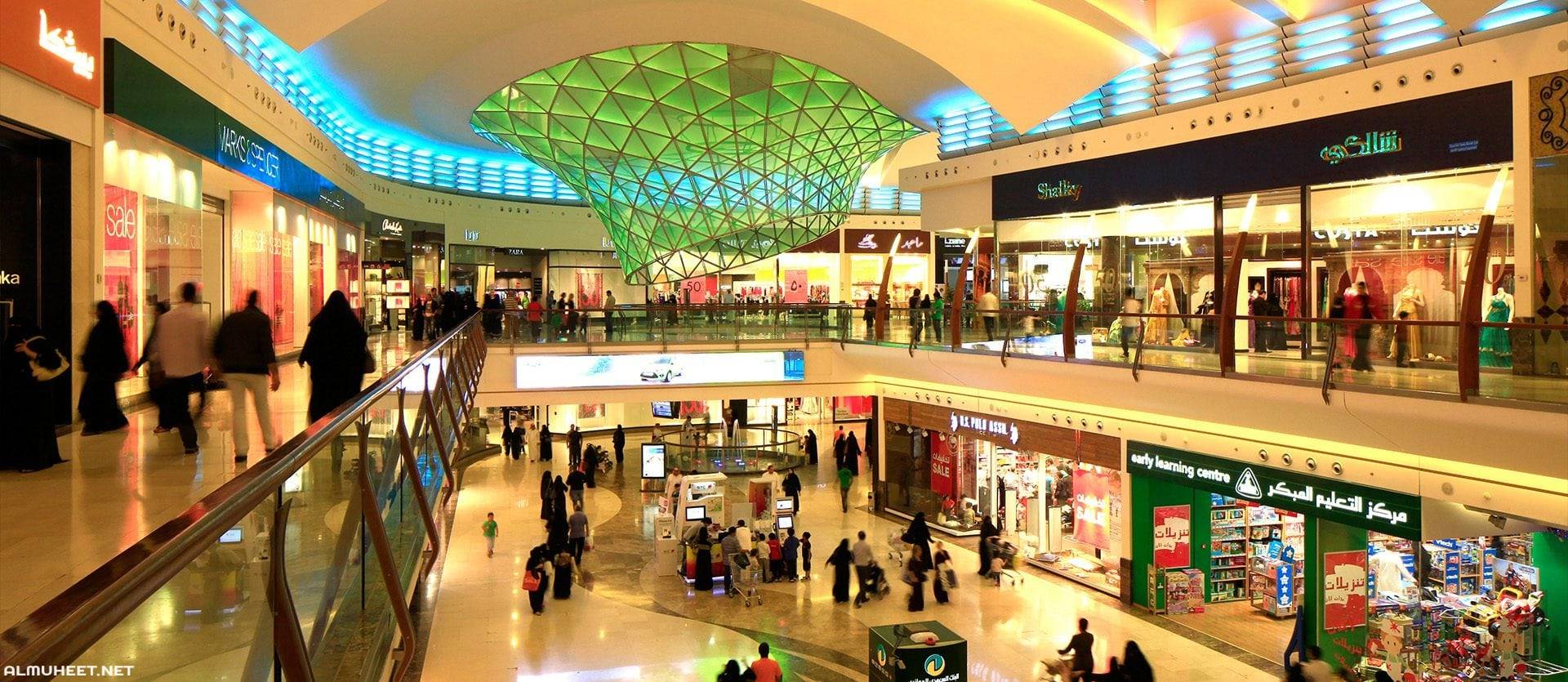 تشكل المطاعم والفنادق 6.5 في المائة من أوزان الأقسام والملابس والأحذية 6.2 في المائة.