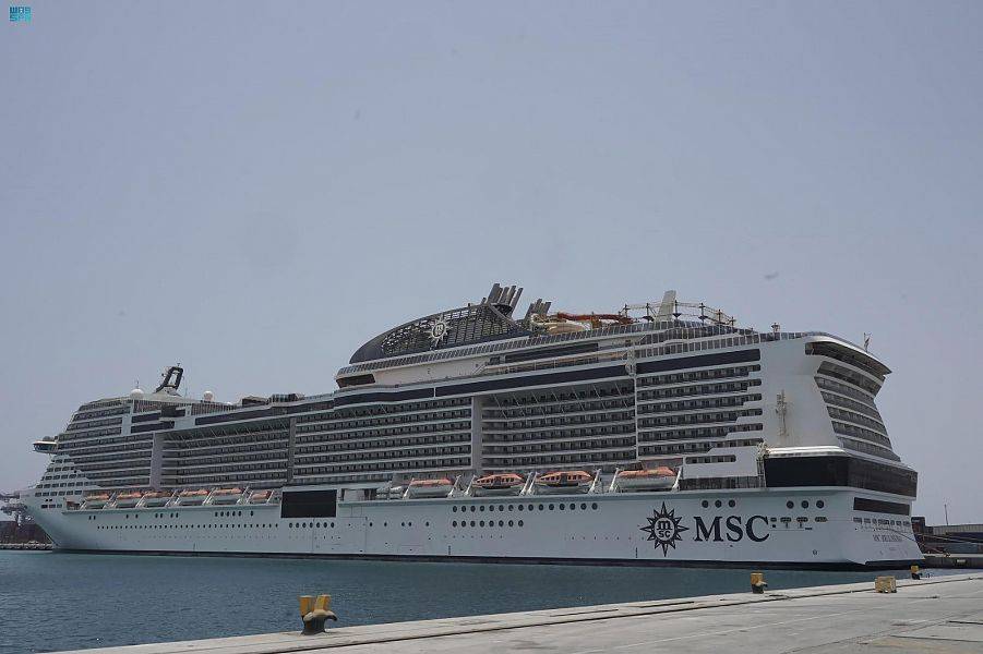 سيكون رسو السفينة السياحية وصعود الركاب في الجزء الشمالي من الميناء. "واس"