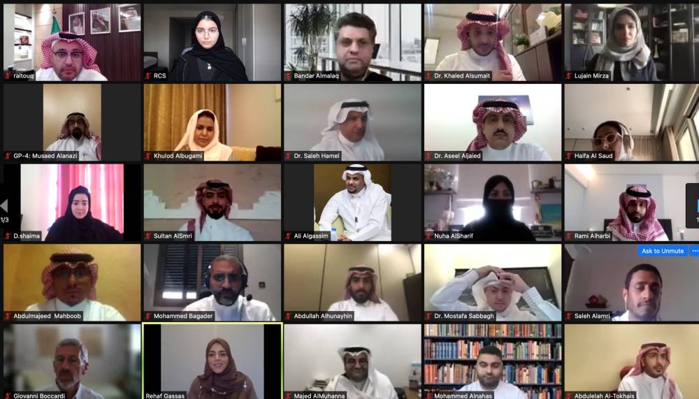 جانب من الورشة التعريفية الأولى الافتراضية للبرناممج.
