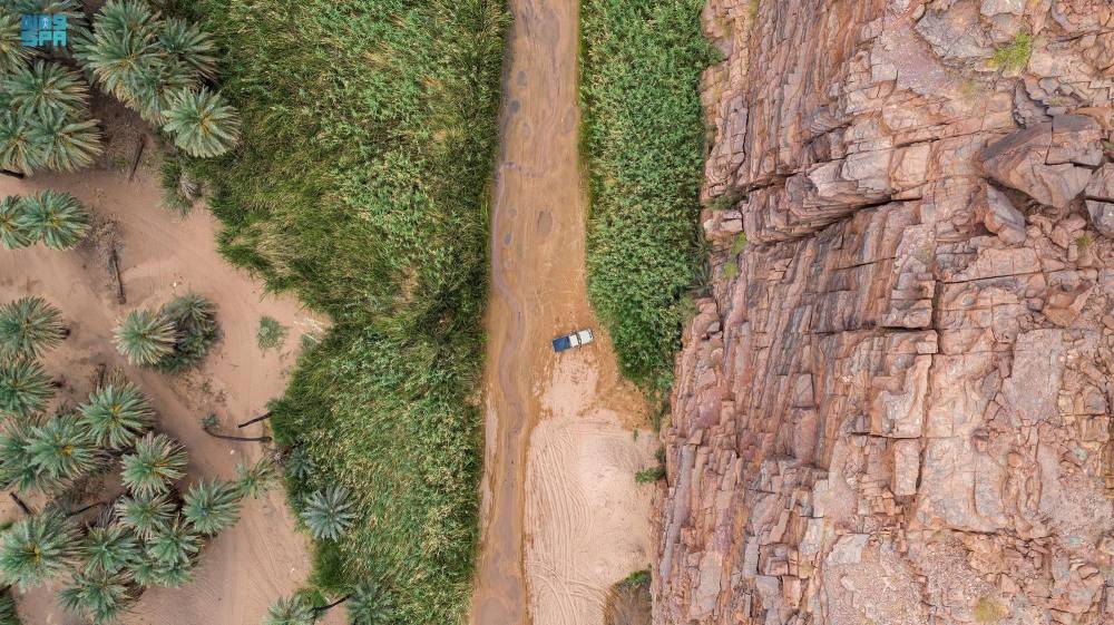 يقع وادي الديسة على بعد 200 كيلومتر من تبوك."واس"