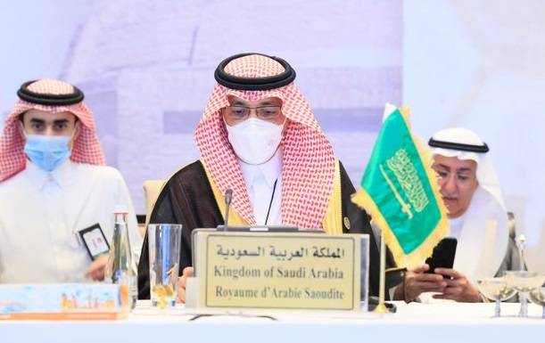وزير المالية خلال الاجتماع السنوي لمجموعة البنك الإسلامي للتنمية، أمس.