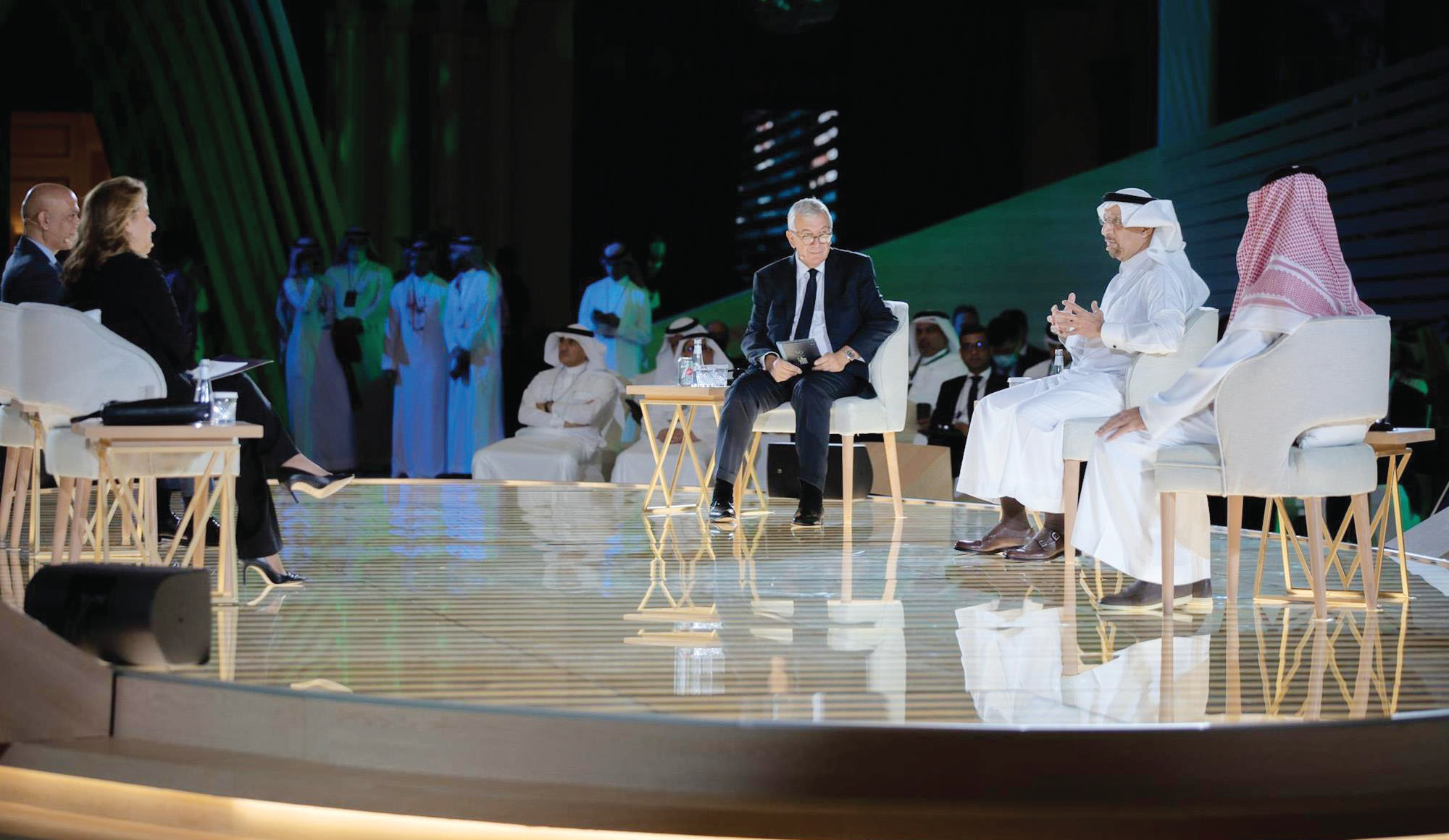 م. الفالح متحدثا خلال فعاليات منتدى مبادرة مستقبل الاستثمار.