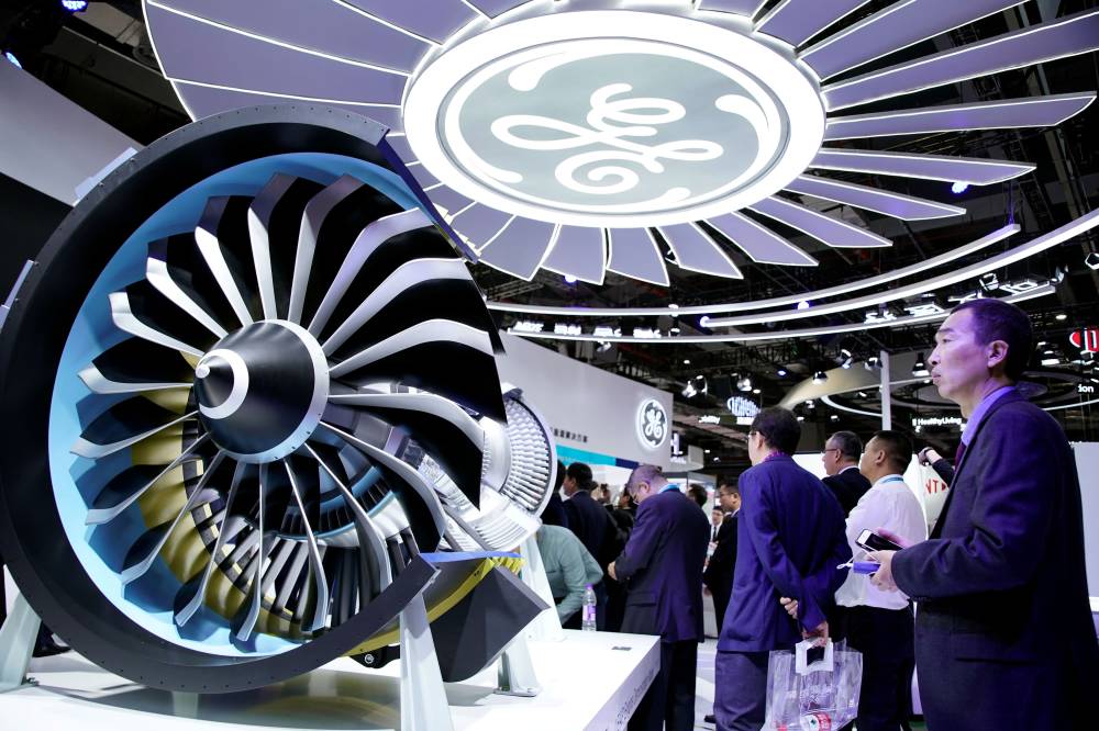 من مشاركة "جنرال إلكتريك" في معرض الصين الدولي الثاني للاستيراد في شنغهاي."رويترز"