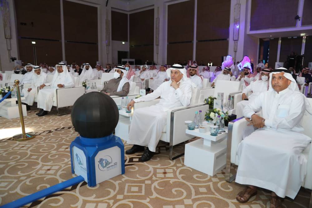 م. الفضلي خلال حفل اكتمال هيكلة وتوحيد قطاع توزيع المياه، أمس. "واس"