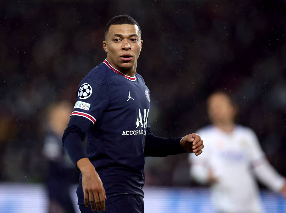 مبابي خلال نزال ريال مدريد. رويترز