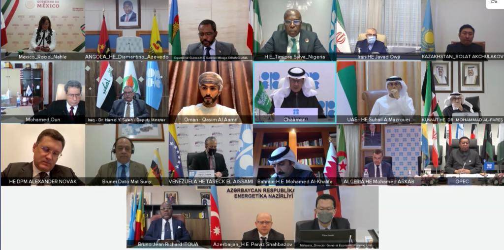 الأمير عبد العزيز بن سلمان خلال رئاسته الاجتماع الوزاري الـ 25 لمنظمة أوبك وأوبك+.