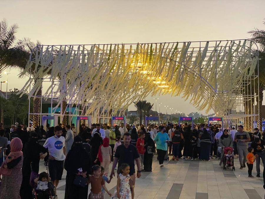 جانب من حديقة الأمير ماجد.