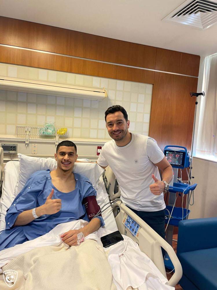 المفرج بعد جراحة الرباط الصليبي. مركز الهلال الإعلامي