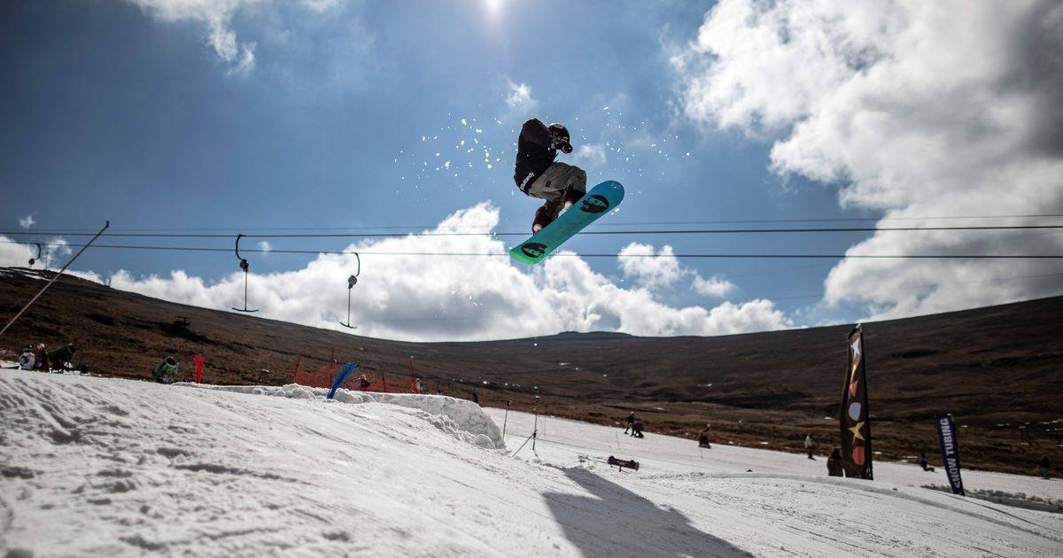 التزلج على جبال مالوتي في ليسوتو.