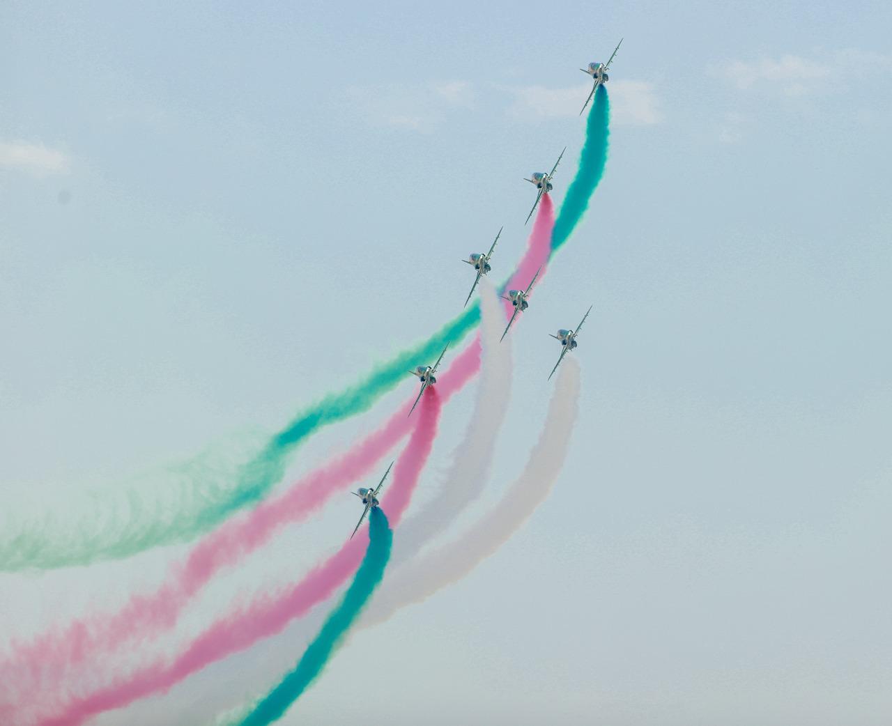 الطائرات السعودية تؤدي "تحية وطن".. اختتام أكبر استعراض جوي في تاريخ الأيام الوطنية