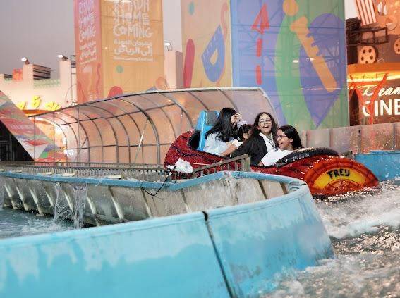 تنوعت أساليب الترفيه بين أركان المهرجان.