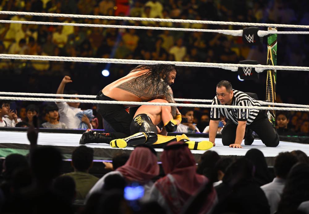 جانب من نزال رومان ولوجان.