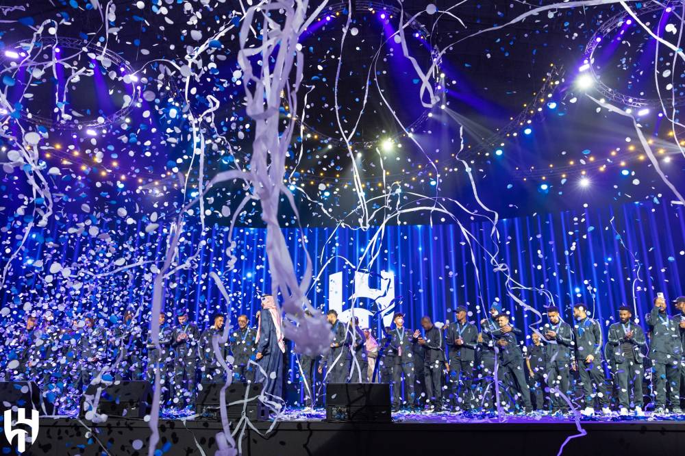 جانب من احتفالات بوليفارد رياض سيتي أمس.