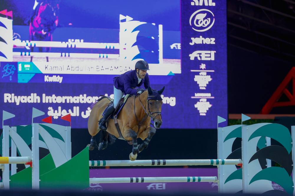 جانب من بطولة الرياض الدولية لقفز الحواجز.