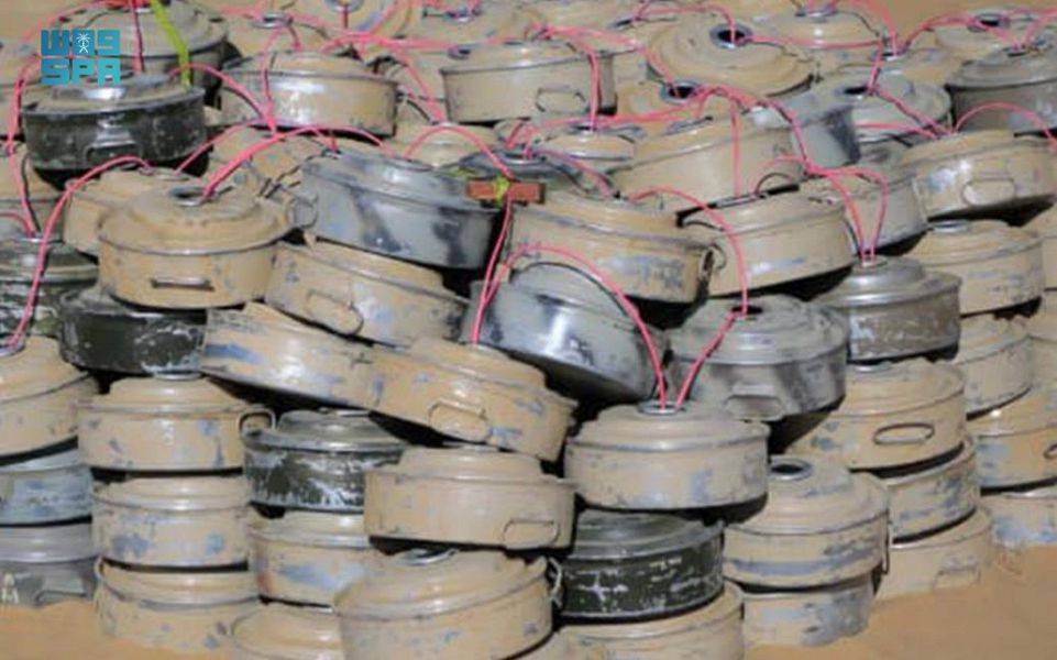 395 ألف لغم تم انتزاعها منذ بداية المشروع. "واس"