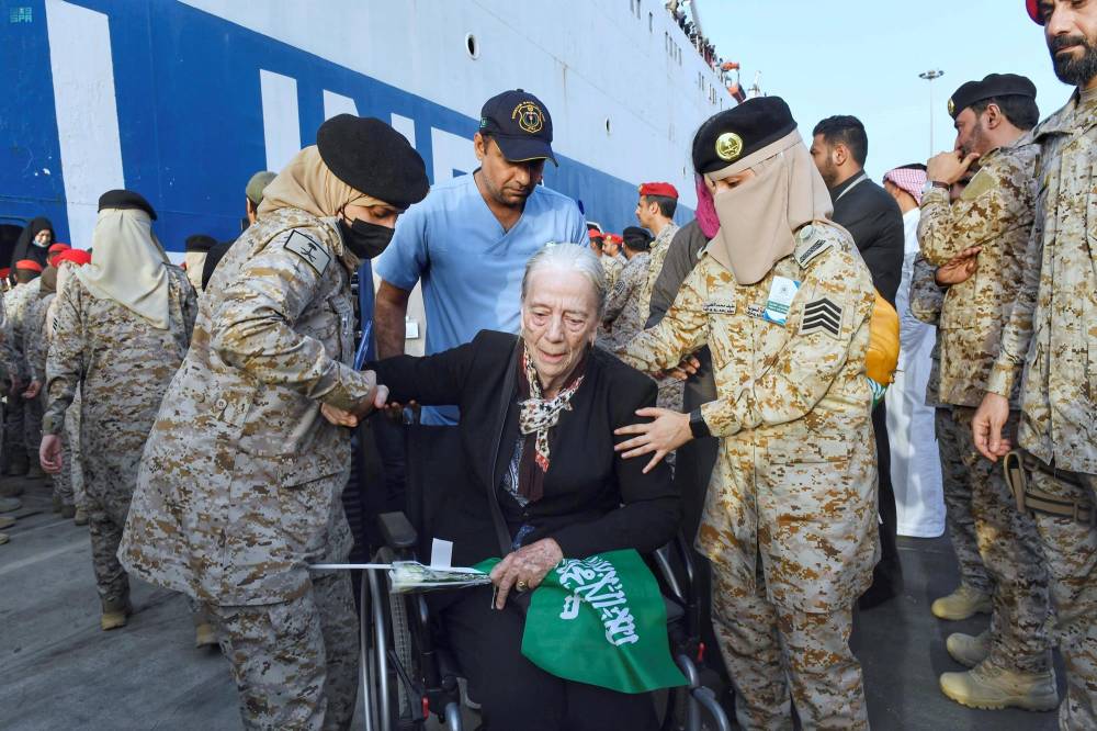 توفير كامل الاحتياجات الأساسية للرعايا الأجانب تمهيدا لتسهيل مغادرتهم إلى بلدانهم."واس"
