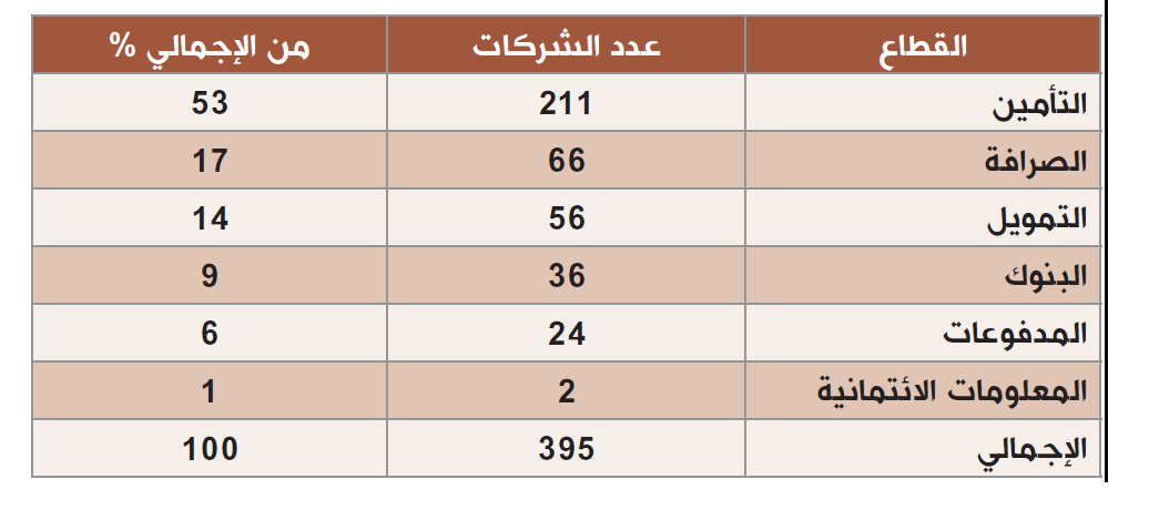 9 تراخيص جديدة لشركات تمويل وتأمين ومدفوعات إلكترونية ترفع الإجمالي إلى 395