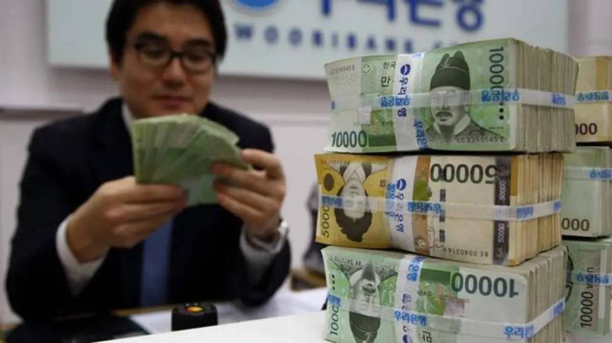 Корейский миллион в рублях. Валюта Южной Кореи. Корейские деньги. Корейские купюры. Деньги Южной Кореи.