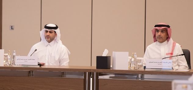 محافظ المركزي السعودي يبحث آخر المستجدات مع محافظ مصرف قطر