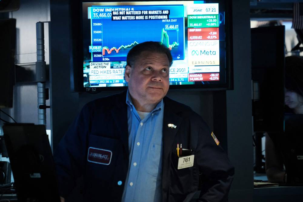 تراجع مؤشر ناسداك المجمع بمقدار 0.5 في المائة في بداية تعاملات أمس. "الفرنسية"