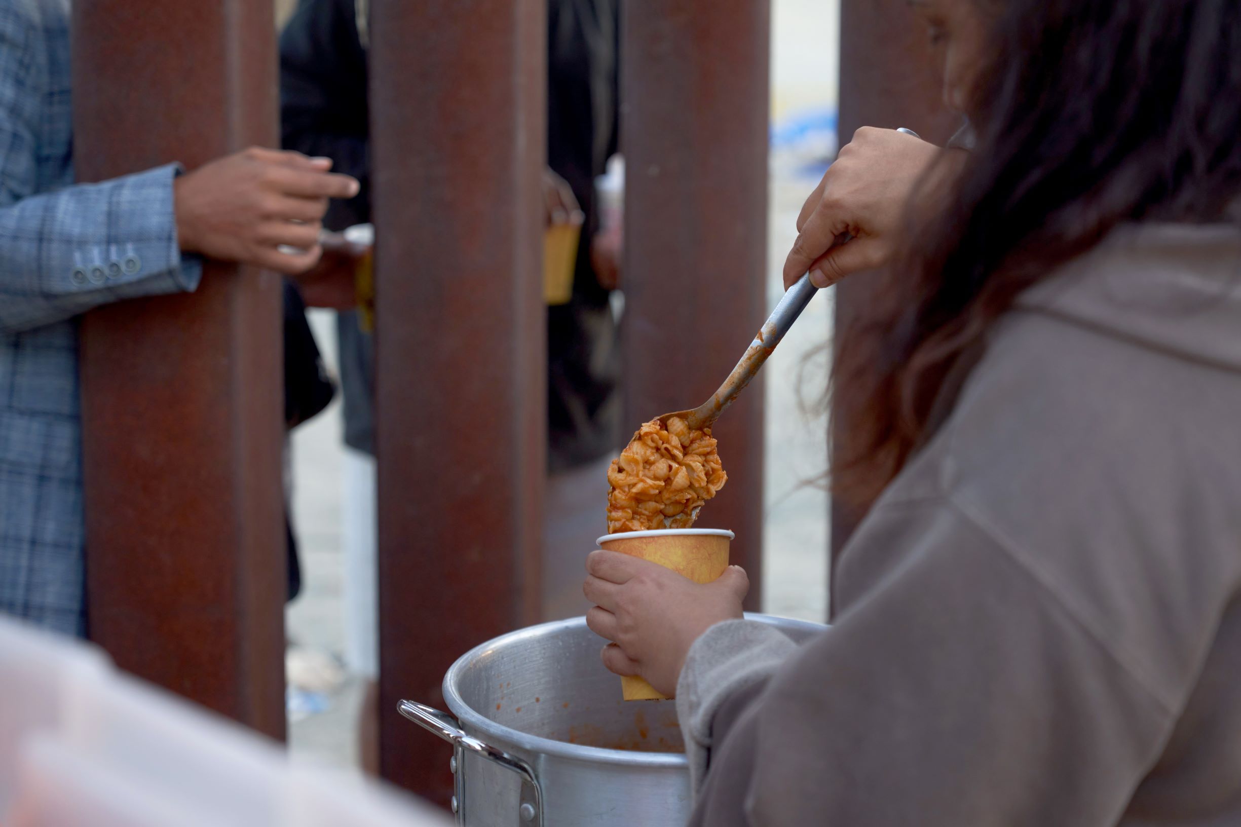 البحث عن طعام عبر السياج