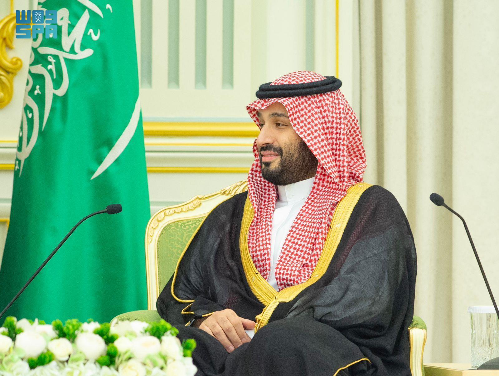 ولي العهد يستقبل الرئيس الروسي ويعقدان اجتماعا في قصر اليمامة بالرياض