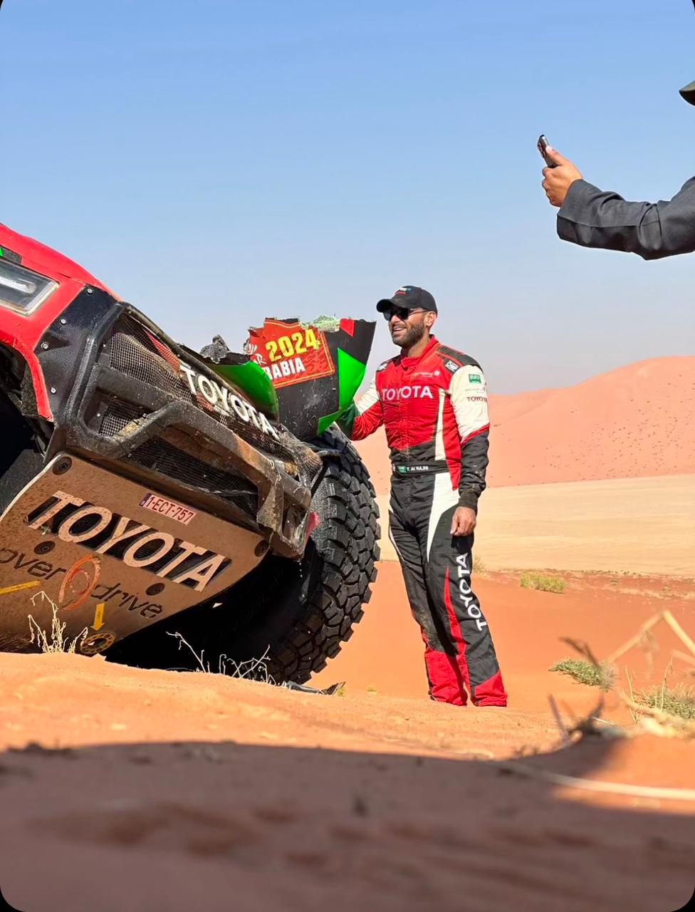 انسحاب المتسابق يزيد الراجحي من رالي دكار بعد حادث انقلاب تعرض له