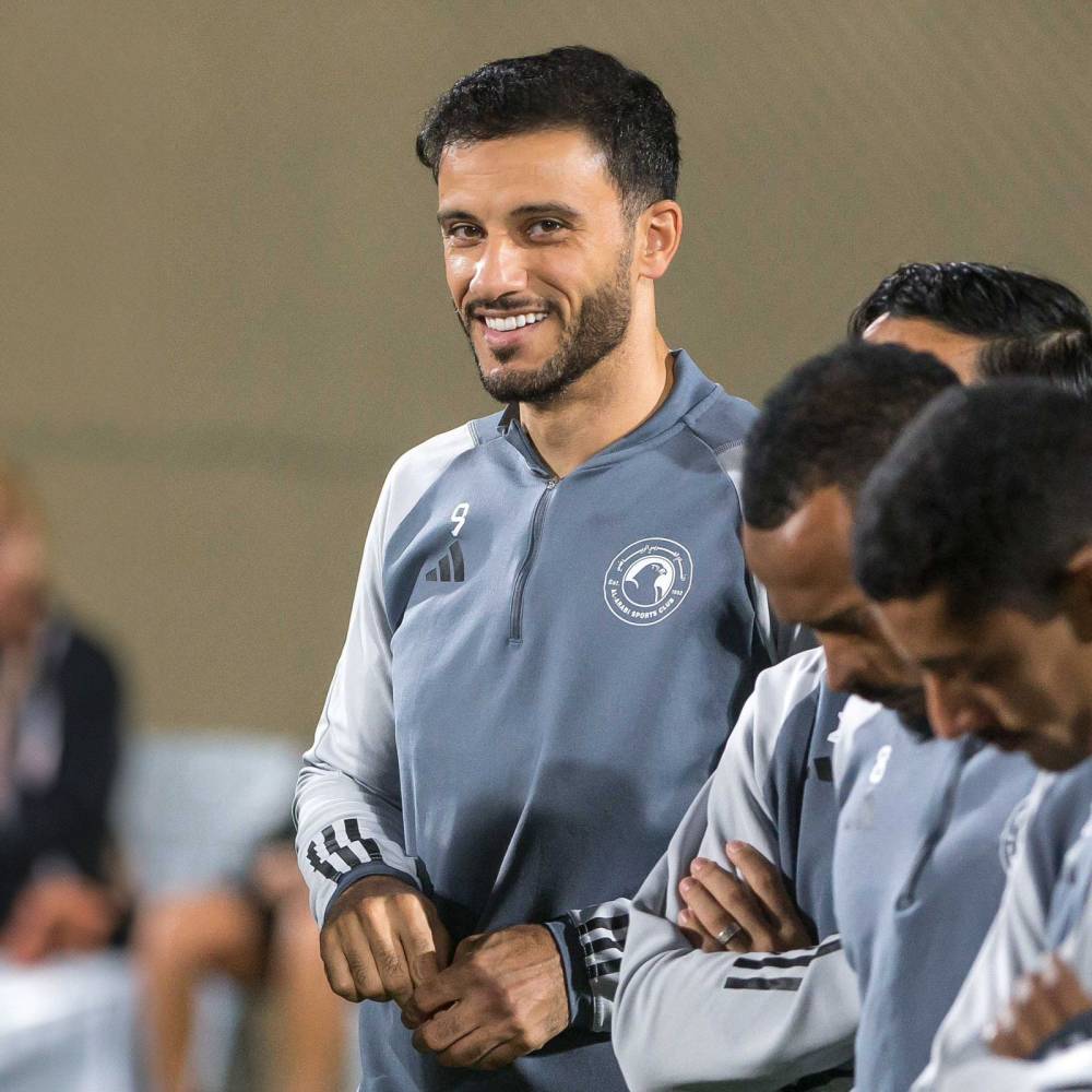 عمر السومة مهاجم فريق العربي القطري لكرة القدم. المصدر: حساب اللاعب عبر منصة x