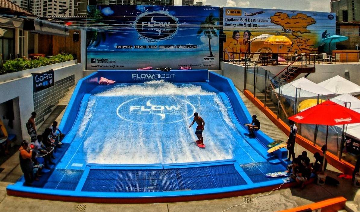 يرتكز مفهوم "فلو هاوس" حول تقنية الأمواج الثابتة من شركة "فلو رايدر".