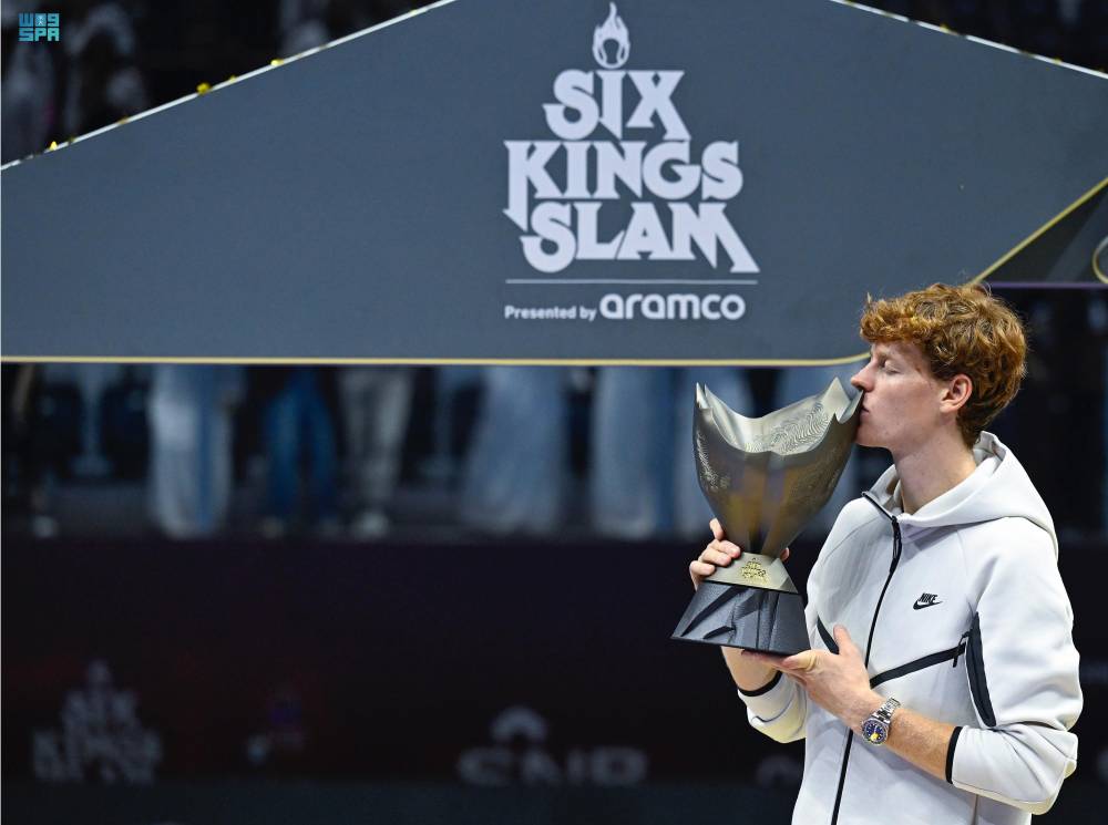 الإيطالي يانيك سينر بطلا لـ "The six Kings Slam" خلال موسم الرياض