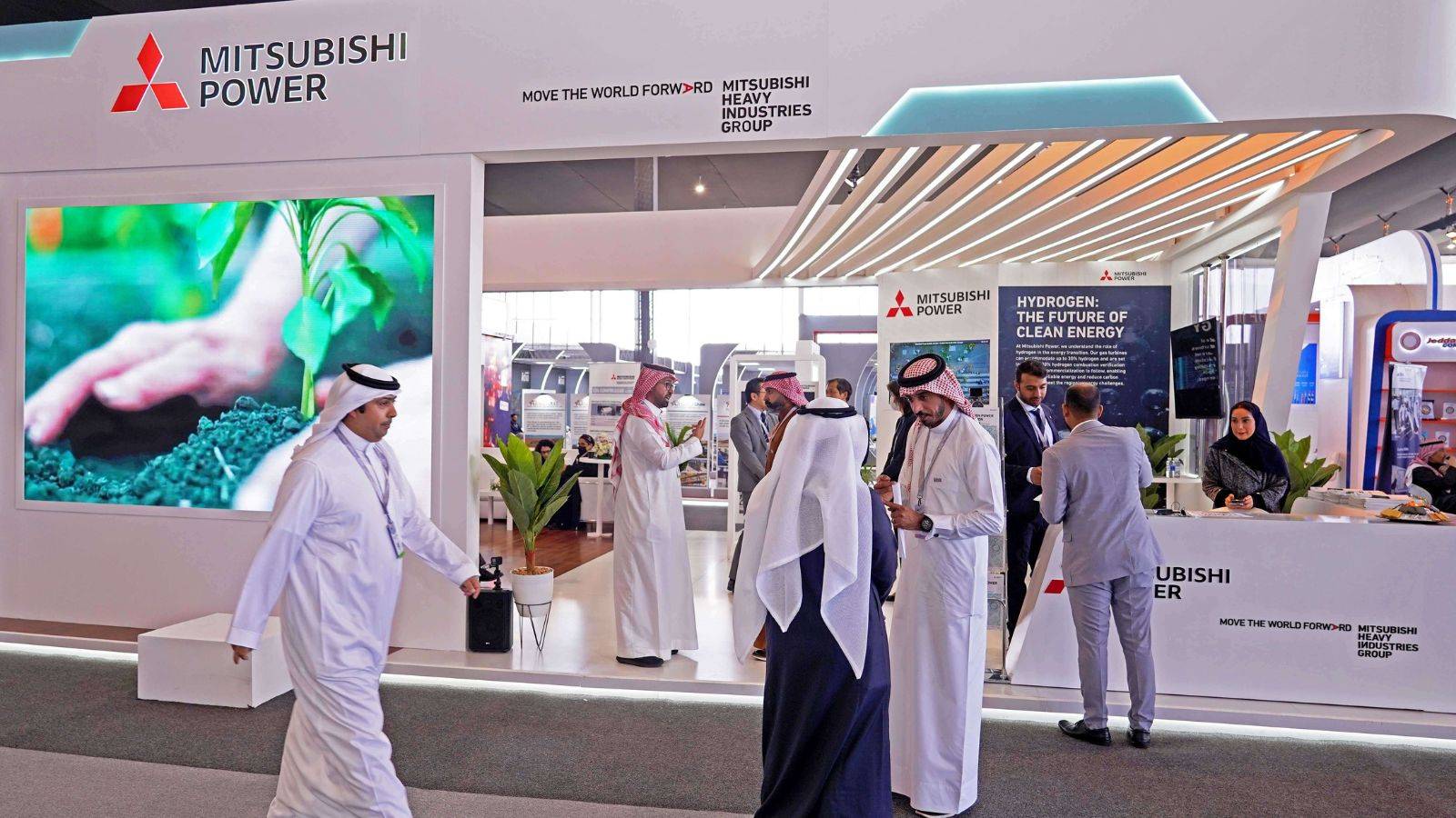 جناح "ميتسوبيشي باور السعودية" خلال مشاركتها في أحد المعارض